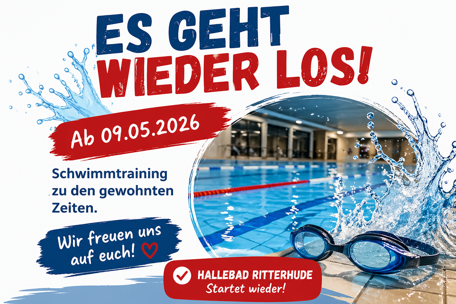 Schwimmtraining startet wieder